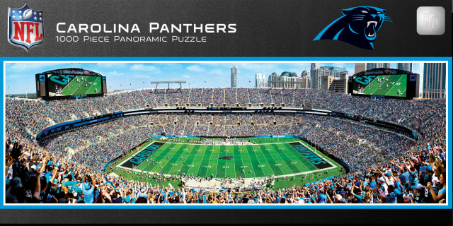 Panthers 1000pc Panoramic Puzzle - 50yd line