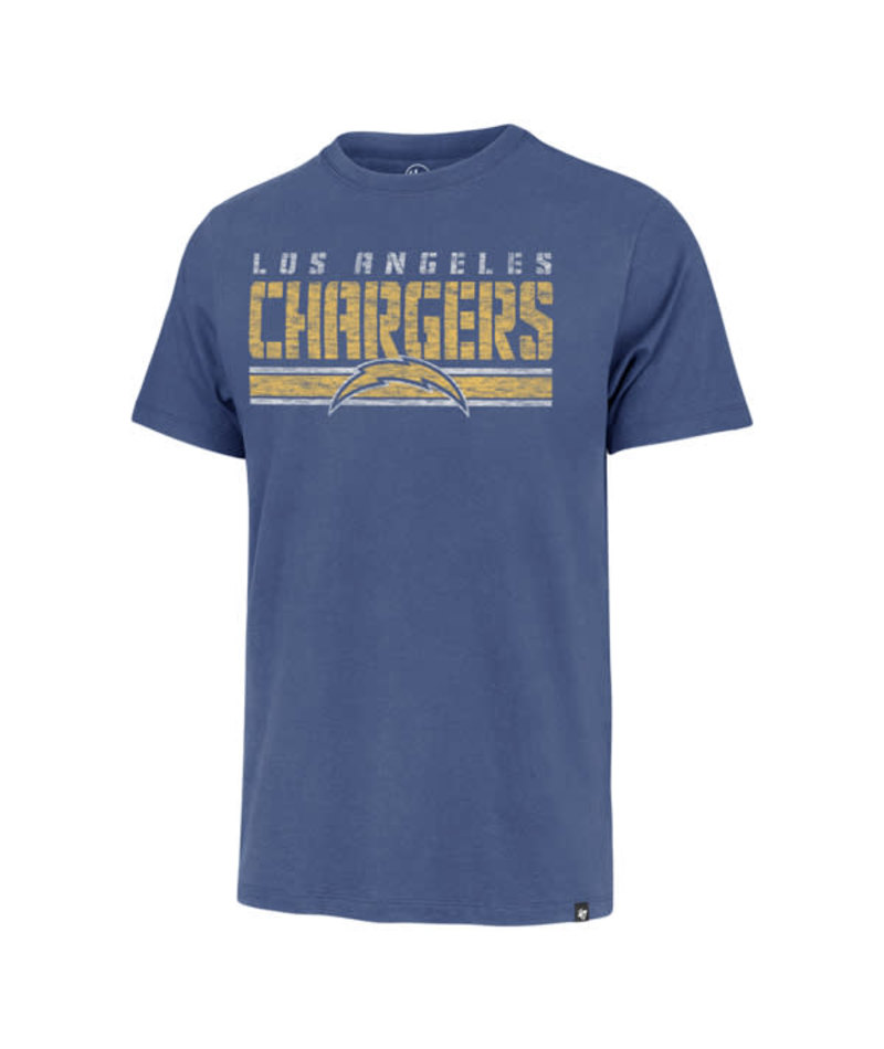 Chargers 2025 '47 Brand Men's Stripe Thru Franklin T-Shirt Pro Football Hall of Fame
