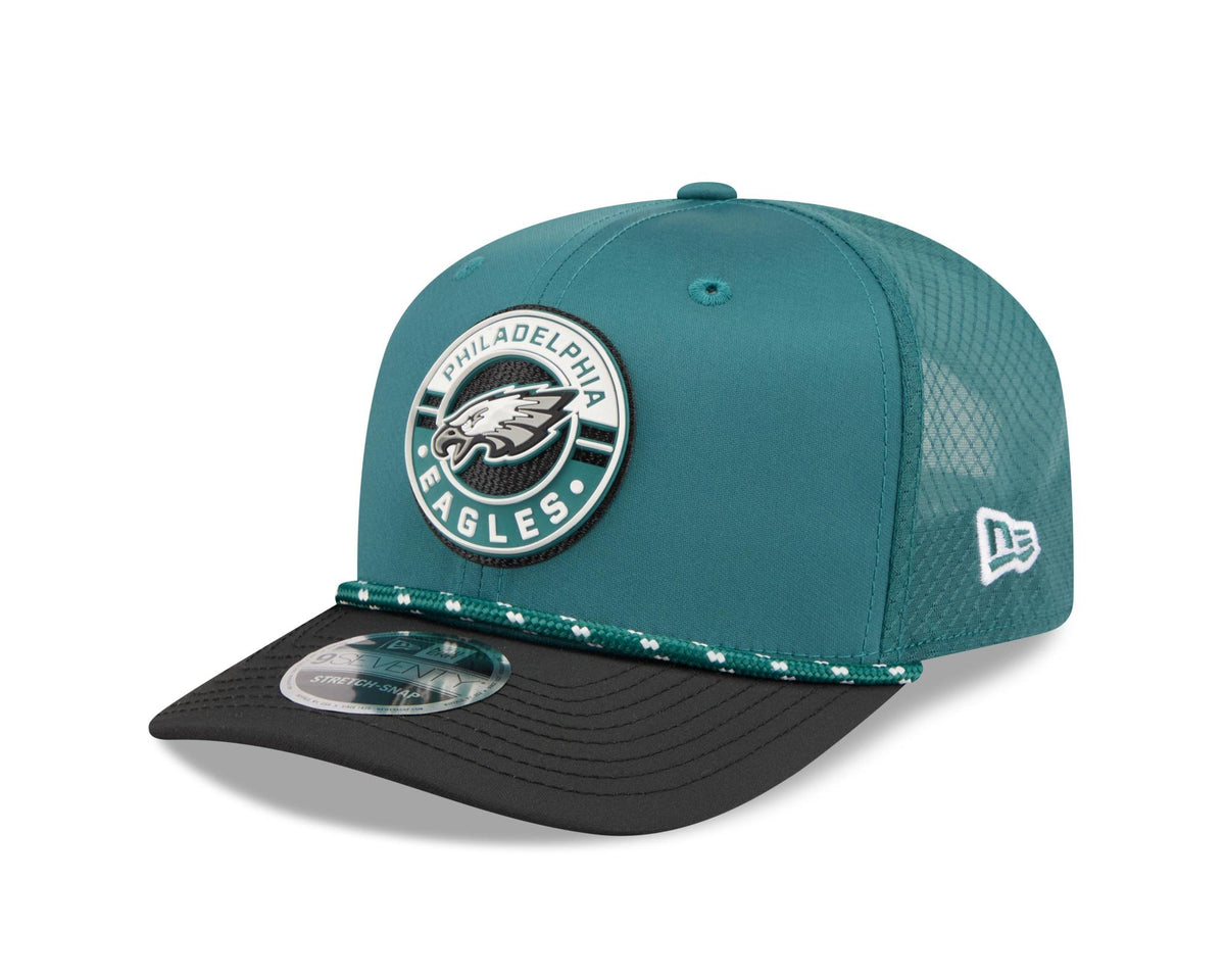 Eagles 2026 New Era Men's 9SEVENTY Stretch Snap Two-Tone Hat Pro Football Hall of Fame