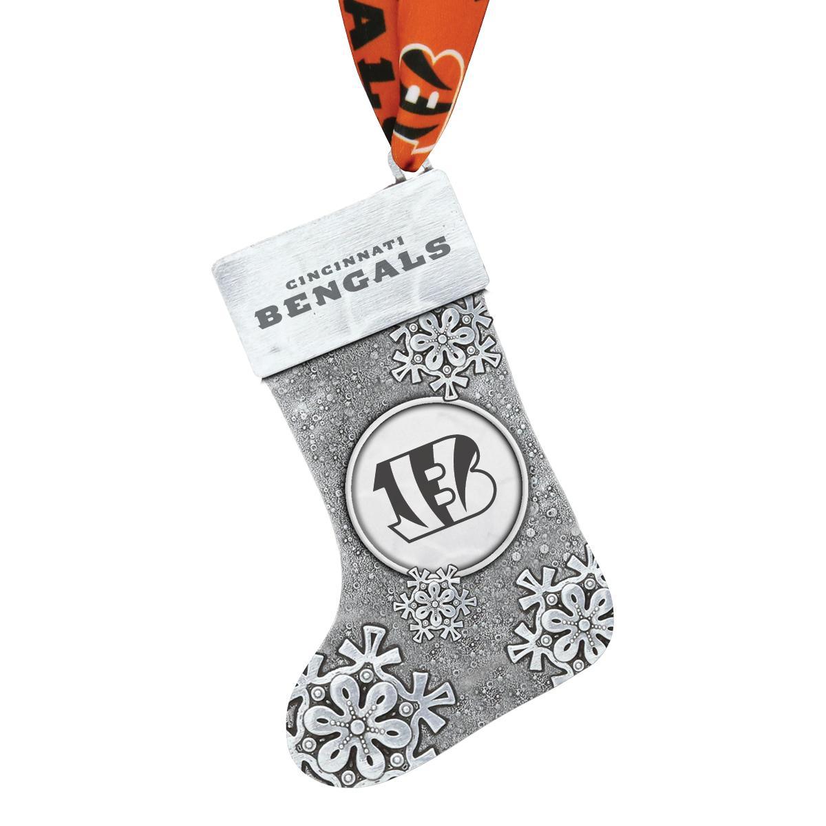 Bengals Snowflake Stocking Ornament