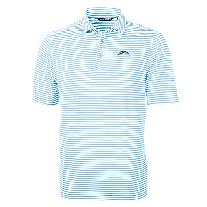 Chargers Virtue Eco Pique Stripe Recycled Polo