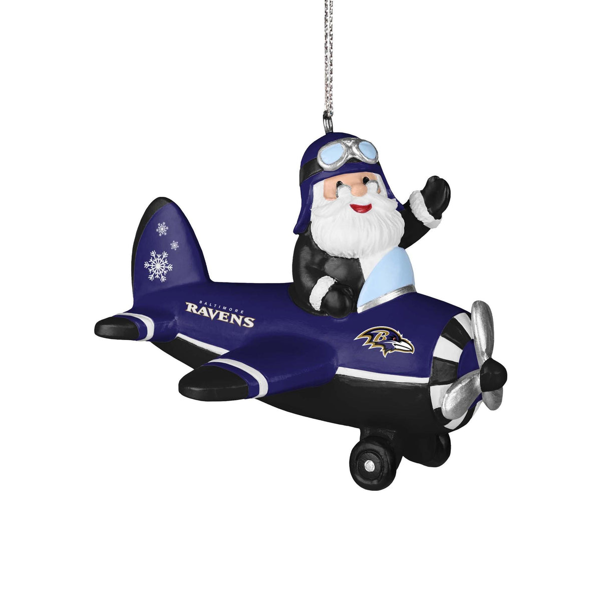 Ravens Santa Airplane Ornament Pro Football Hall of Fame