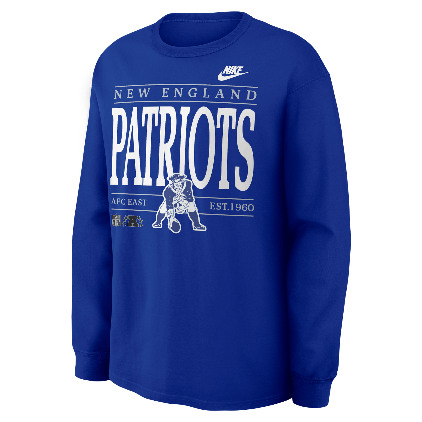 Patriots 2026 Nike Men's Nike Max 90 Long Sleeve T-Shirt