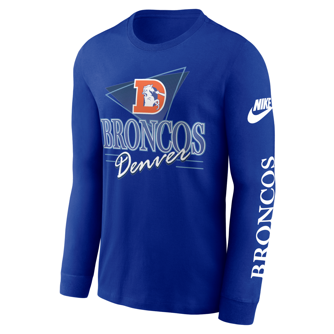 Broncos 2025 Nike Men's Rewind Long Sleeve T-Shirt