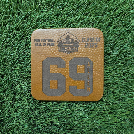 Jared Allen Vikings Class of 2025 Leather Player Coaster