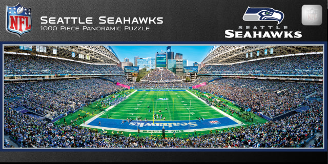 Seahawks 1000pc Panoramic Puzzle- Endzone- DS