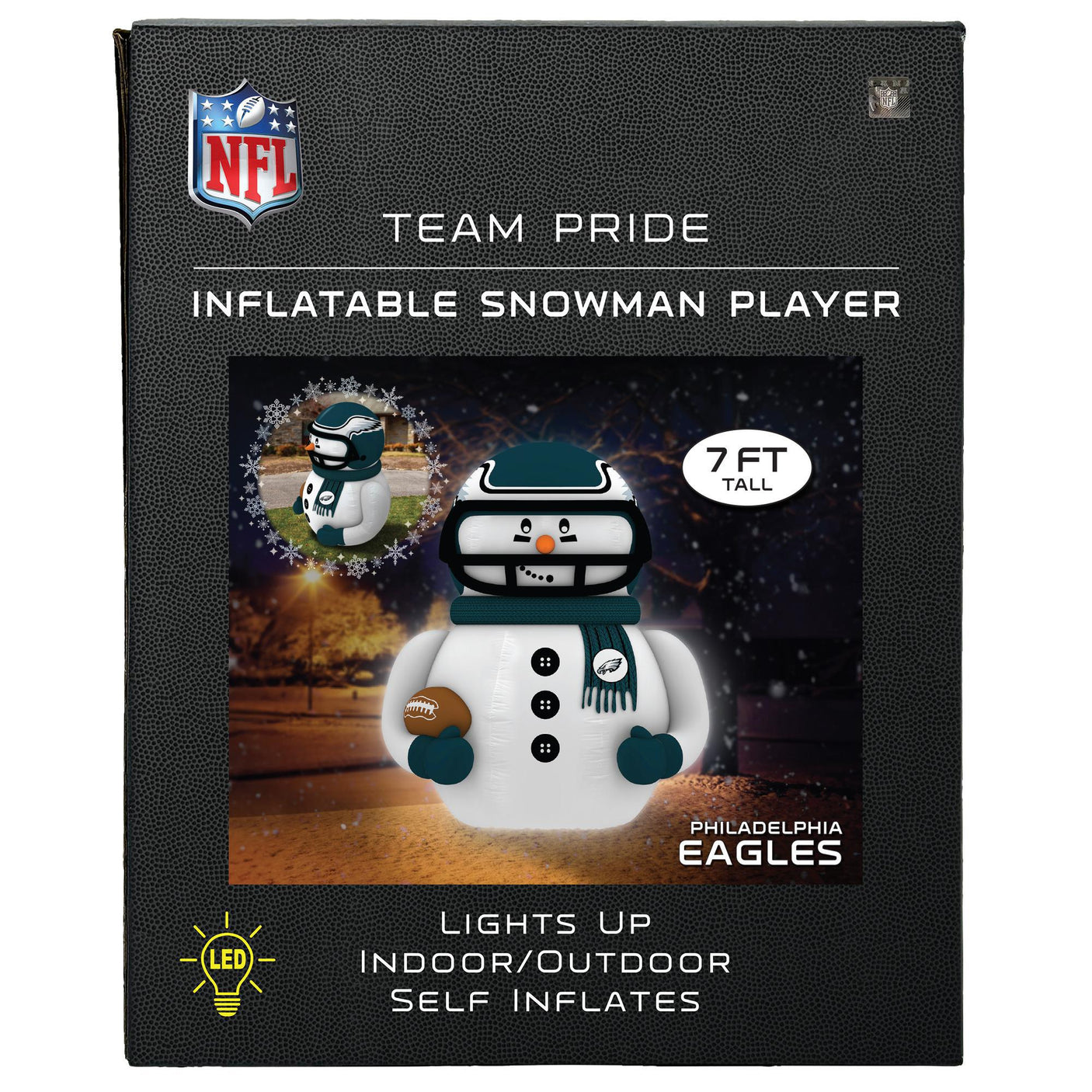 Eagles Team Pride Inflatable Snowman Player
