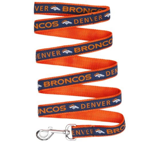 Broncos Pets First Satin Dog Leash Pro Football Hall of Fame