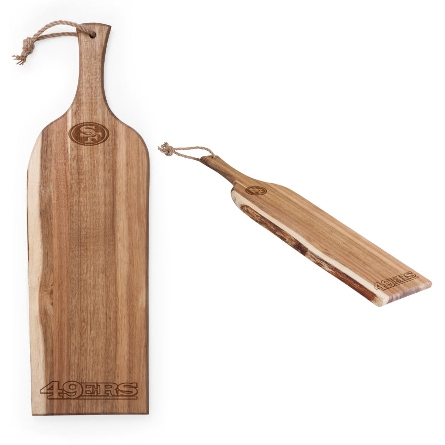 49ers Artisan 24" Acacia Charcuterie Board by Picnic Time Pro Football Hall of Fame