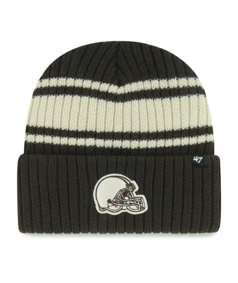 Browns 2025 '47 Brand Men's Harbor Stripe Cuff Knit