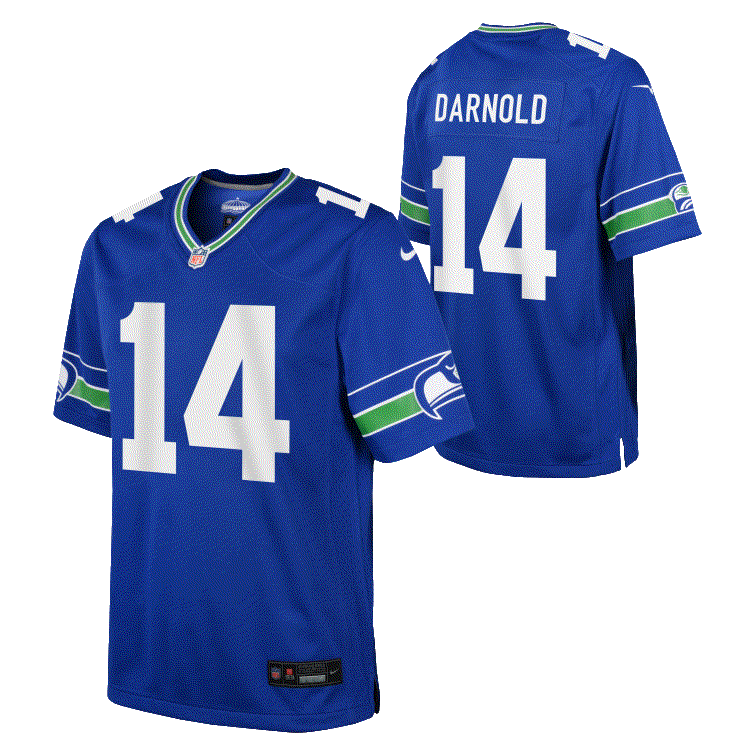 Seahawks Sam Darnold Youth Alternate Nike Game Jersey