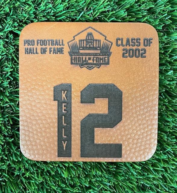 Jim Kelly Leather Player Coaster