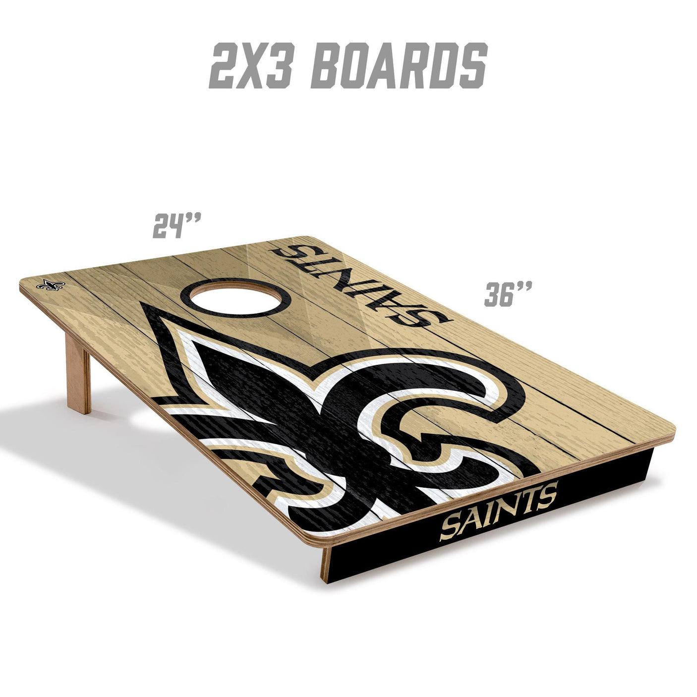 Saints 2’ x 3’ Cornhole Game