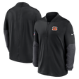 Bengals 2025 Nike Men's Mid Weight Half Zip