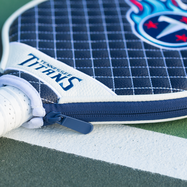 Titans Quilted Pickleball Paddle Cover Pro Football Hall of Fame