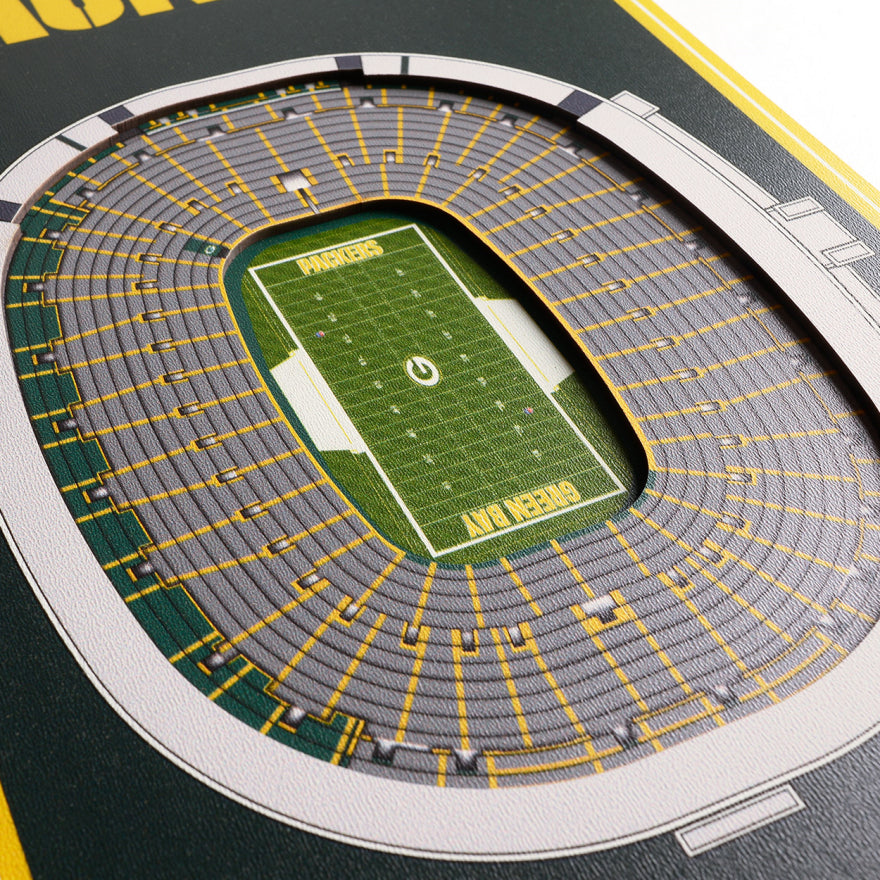 Packers 8" x 32" 3D Stadiumview Banner