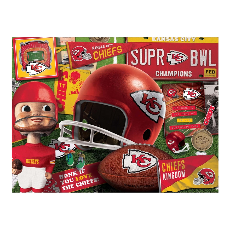 Chiefs Retro Series Puzzle - 500 Pieces Pro Football Hall of Fame