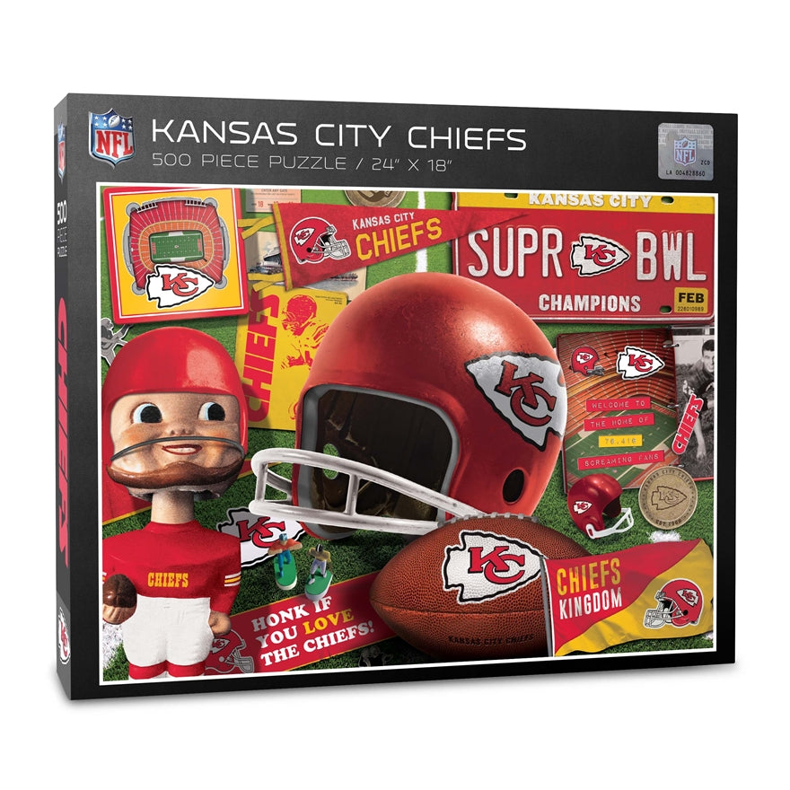 Chiefs Retro Series Puzzle - 500 Pieces Pro Football Hall of Fame