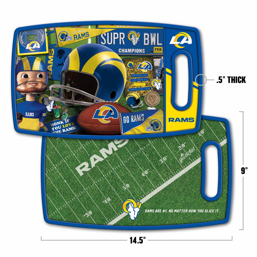 Rams Retro Cutting Board