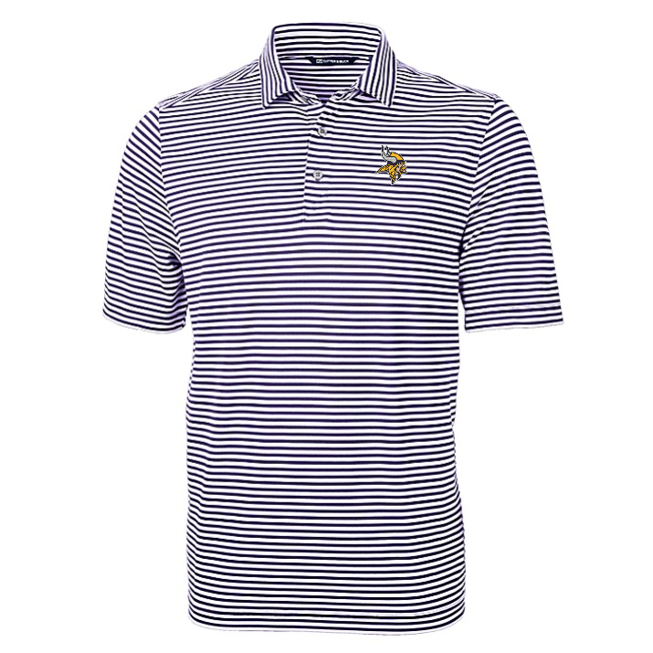 Vikings Virtue Eco Pique Stripe Recycled Polo