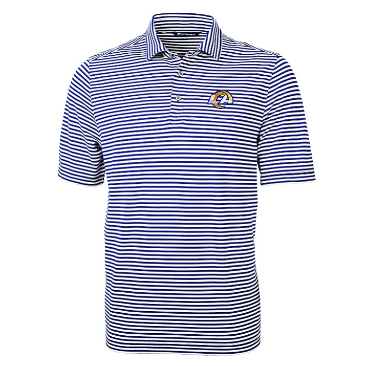 Rams Virtue Eco Pique Stripe Recycled Polo