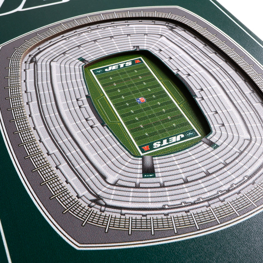 Jets 8" x 32" 3D Stadiumview Banner