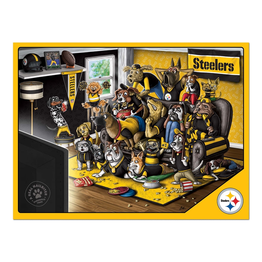 Steelers Purebred Fans Puzzle - A Real Nailbiter