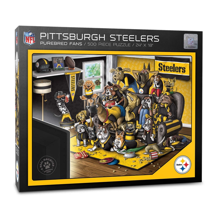 Steelers Purebred Fans Puzzle - A Real Nailbiter
