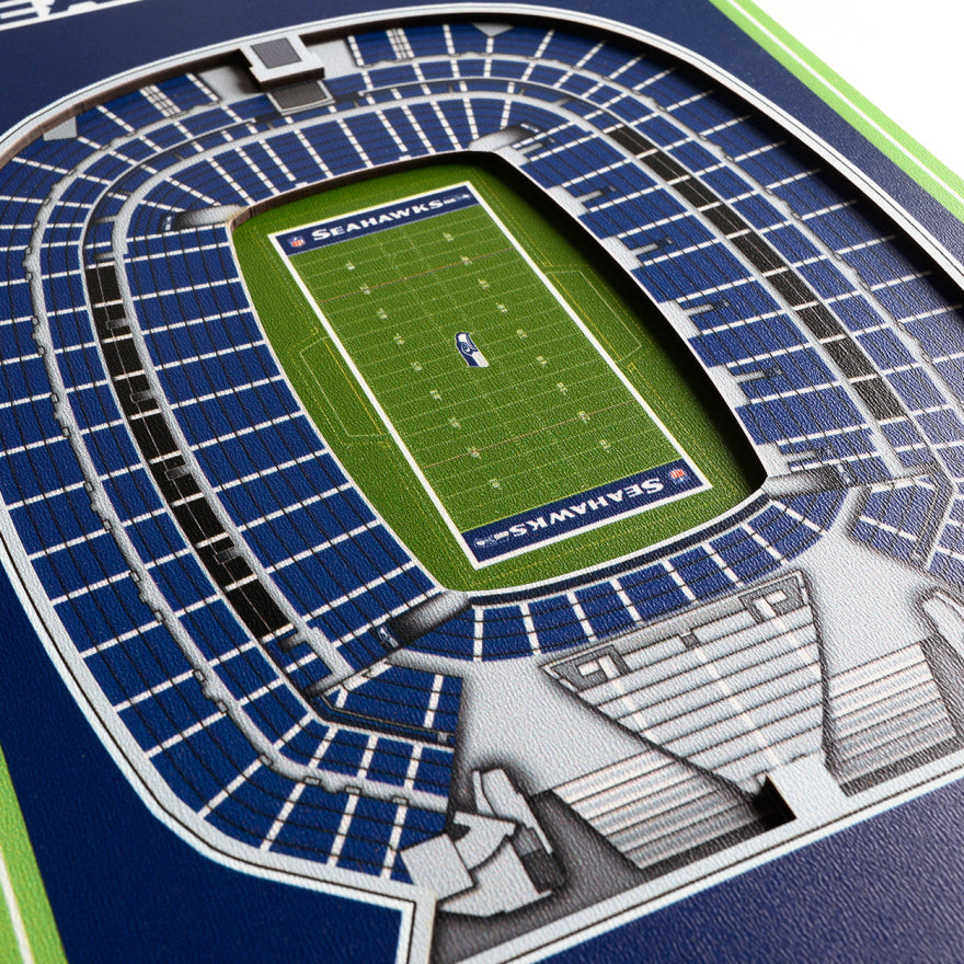 Seahawks 8" x 32" 3D Stadiumview Banner