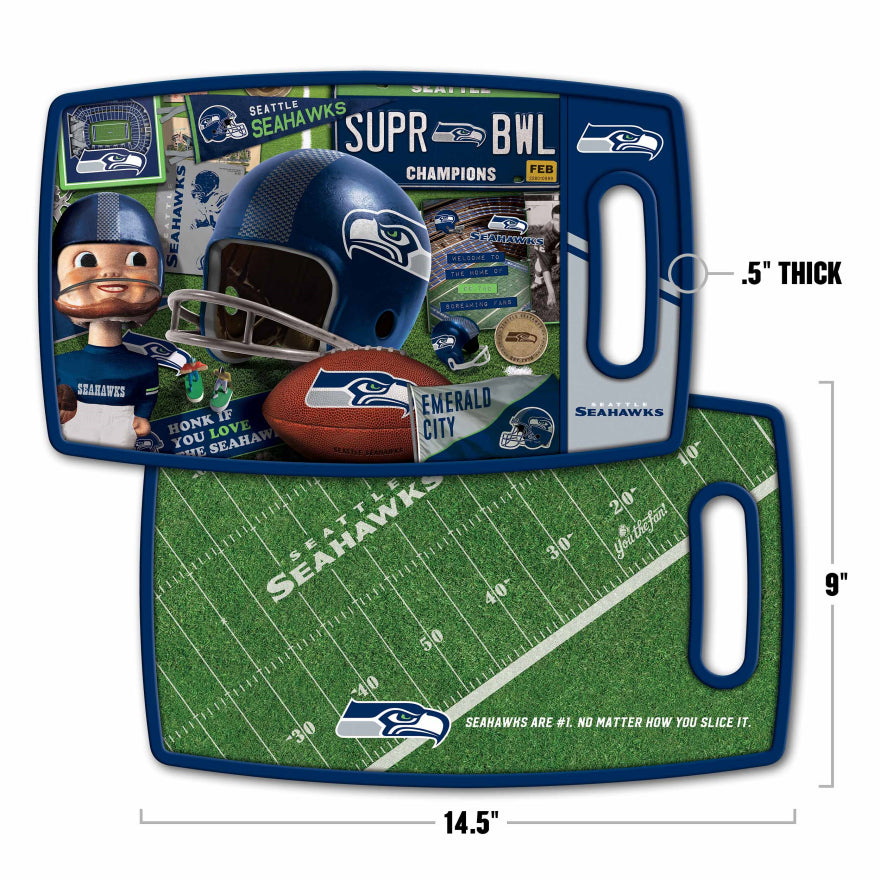 Seahawks Retro Cutting Board