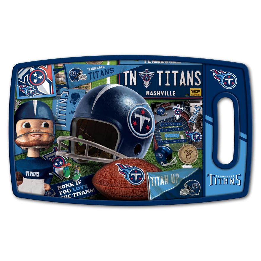 Titans Retro Cutting Board Pro Football Hall of Fame