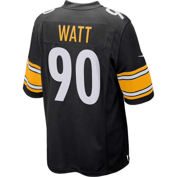 Steelers TJ Watt Nike Men's Black Game Jersey