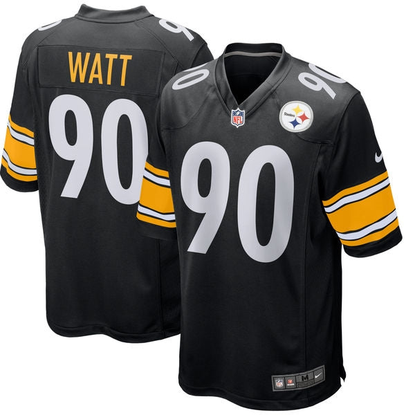 Steelers TJ Watt Nike Men's Black Game Jersey