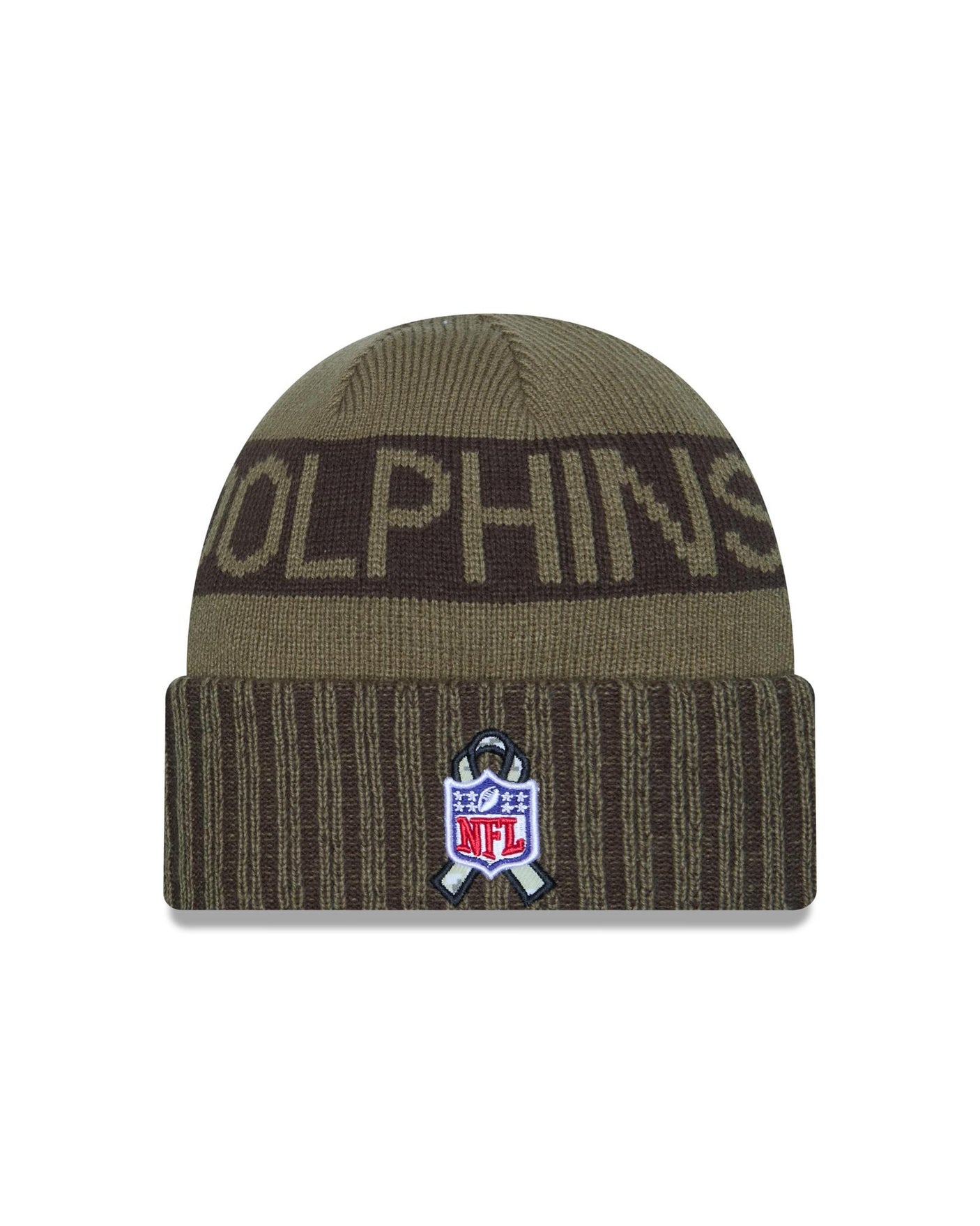 Dolphins 2025 Men's New Era Salute to Service Knit