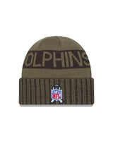 Dolphins 2025 Men's New Era Salute to Service Knit