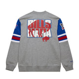 Bills Men's Mitchell & Ness Vintage Logo All Over Crewneck