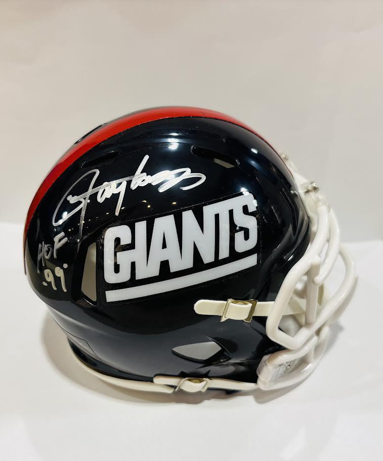 Lawrence Taylor Autographed Giants Throwback 81-99 Speed Mini Helmet