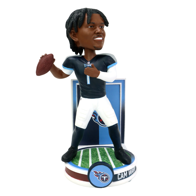 Titans Cam Ward 8 Inch Banner Series Bobblehead