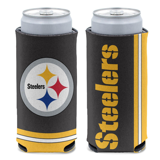 Steelers 12oz Logo Slim Can Cooler