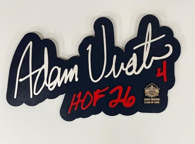 Adam Vinatieri Class of 2026 3D Signature Color Wood Wall Sign Patriots - DS