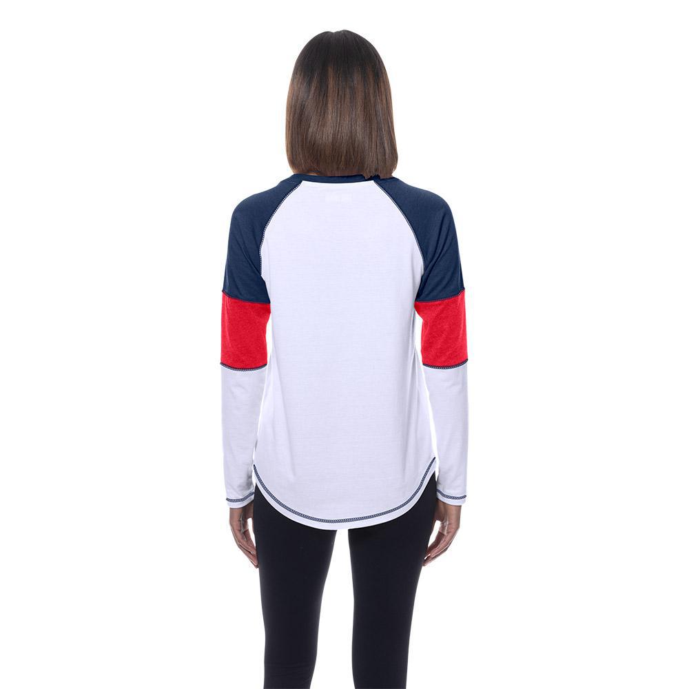 Patriots 2025 New Era Women's White Long Sleeve T-Shirt