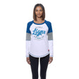 Lions 2025 New Era Women's White Long Sleeve T-Shirt