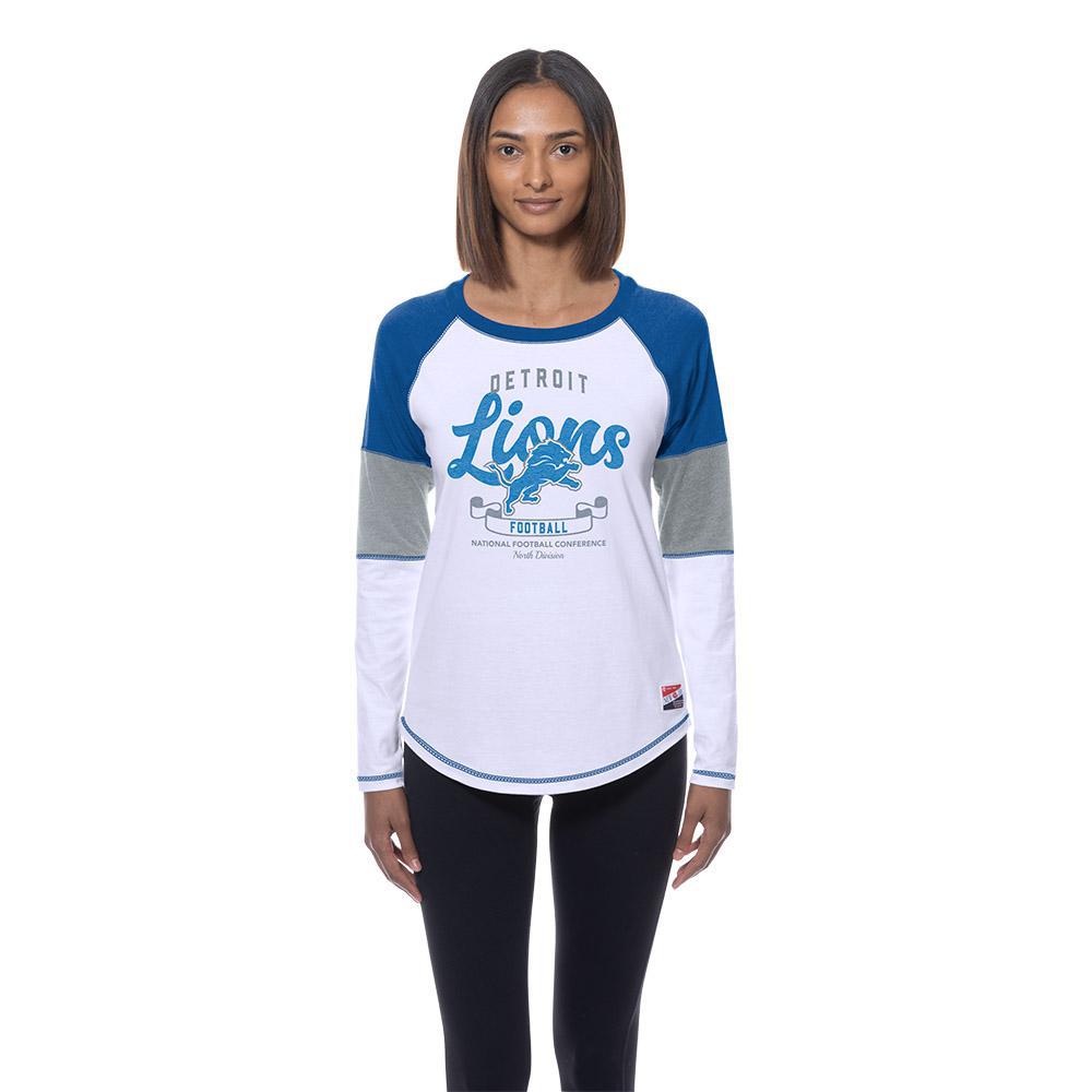 Lions 2025 New Era Women's White Long Sleeve T-Shirt