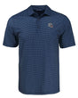 Patriots Cutter and Buck Men's Navy Pike Eco Shadow Check Print Polo
