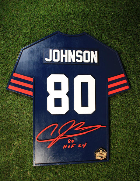 Andre Johnson Wood Jersey 3D Sign