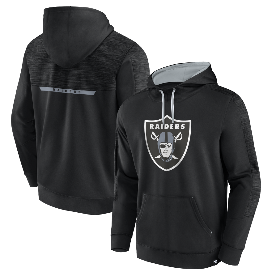 Raiders Streaky Fleece Pullover Sweatshirt