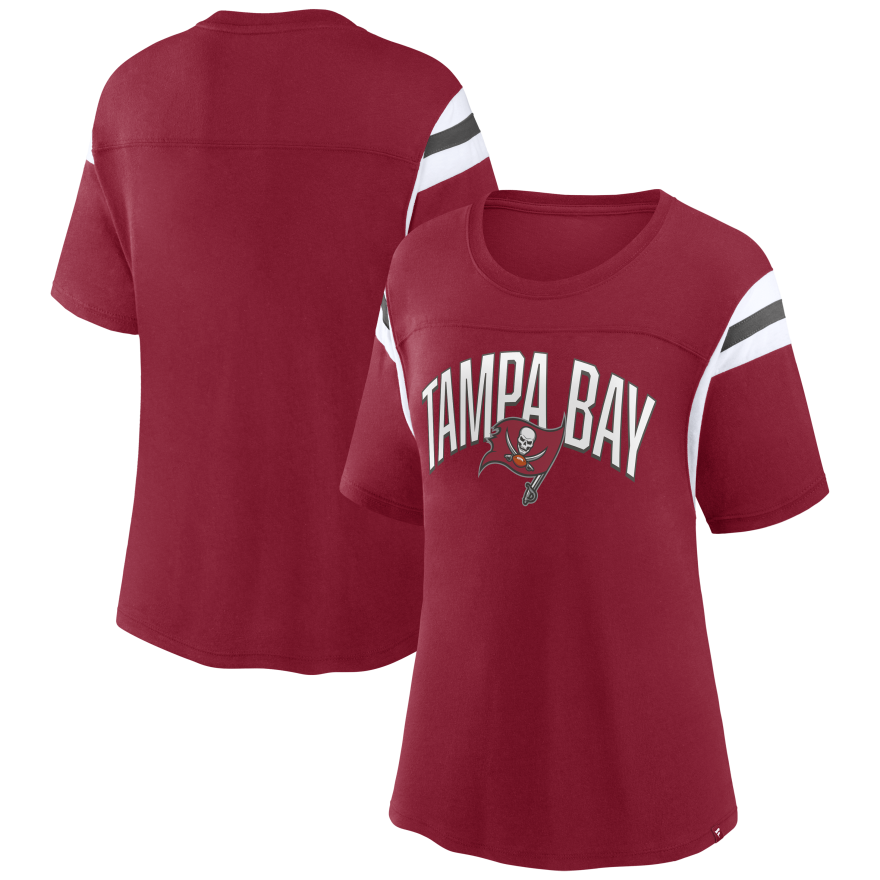 Buccaneers Women's Sleeve Stripe T-Shirt