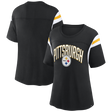 Steelers Women's Sleeve Stripe T-Shirt