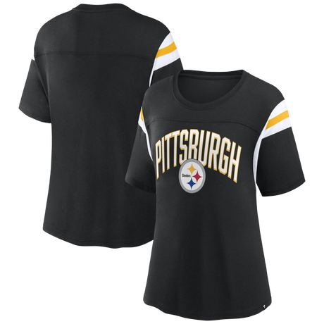 Steelers Women's Sleeve Stripe T-Shirt