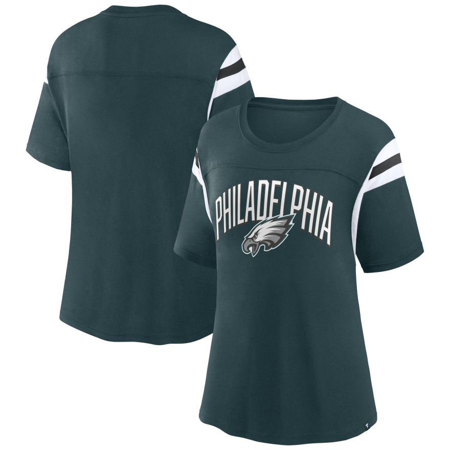 Eagles Women's Sleeve Stripe T-Shirt